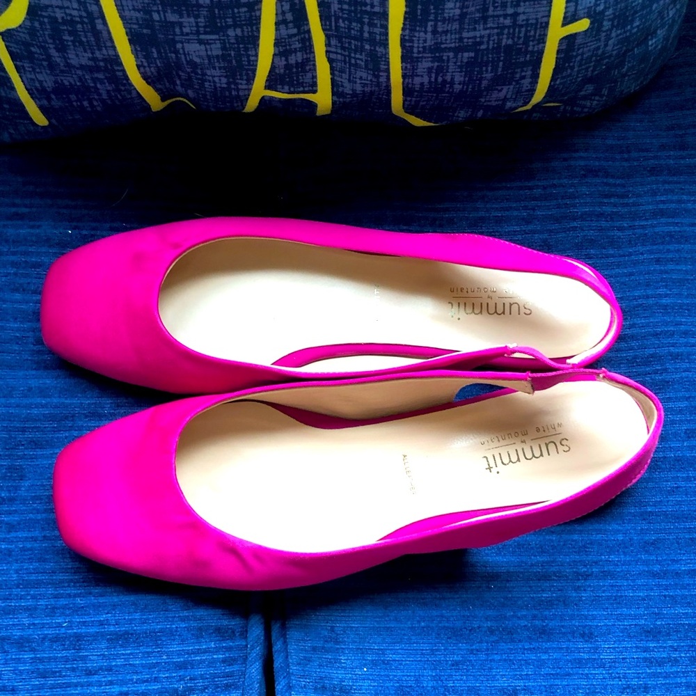 Pink Women's Slingback Flats.